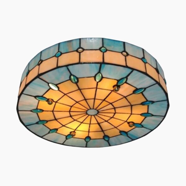 Lustre année 30 coloré design baroque