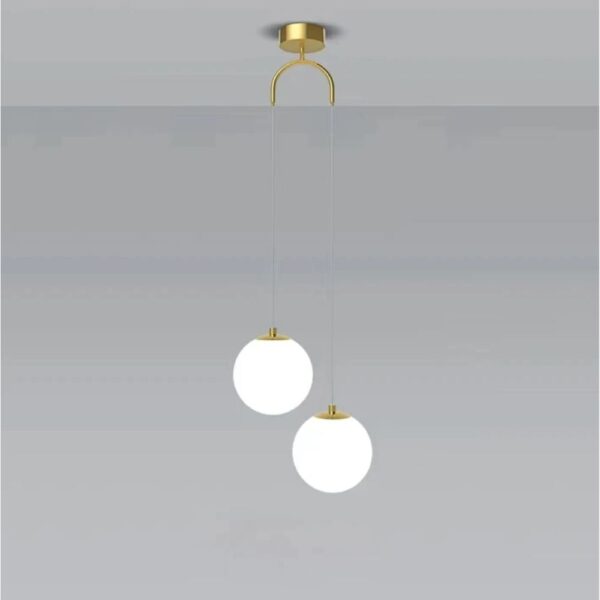 Boule verre lustre moderne