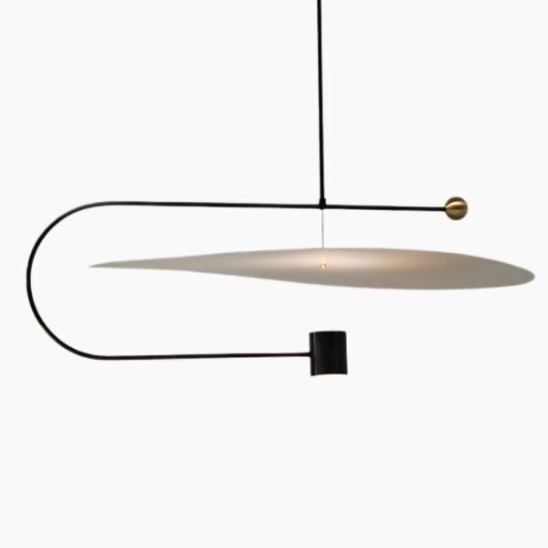 Lustre acrylique design et original sur fond gris