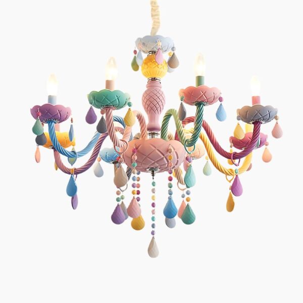 Lustre baroque original et multicolore