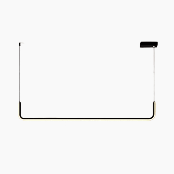 Lustre bureau minimaliste sur fond gris