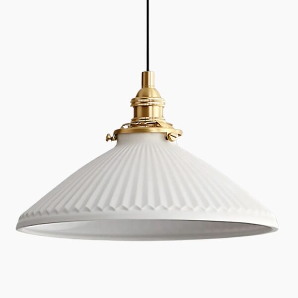 Lustre céramique raffiné sur fond gris