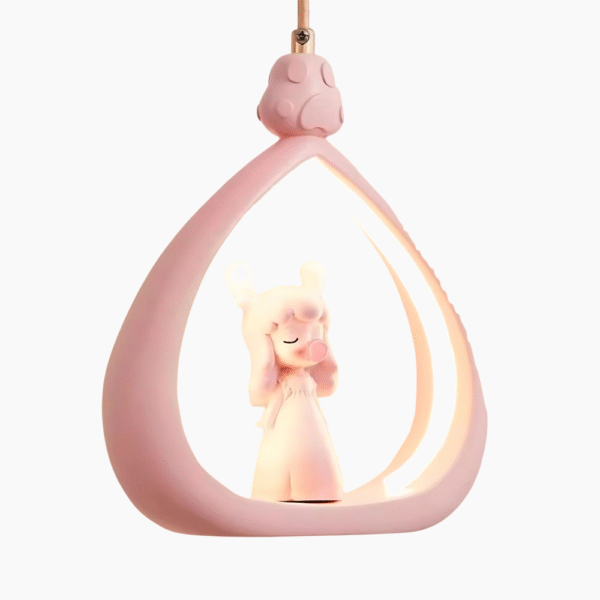Lustre chambre fille design princesse
