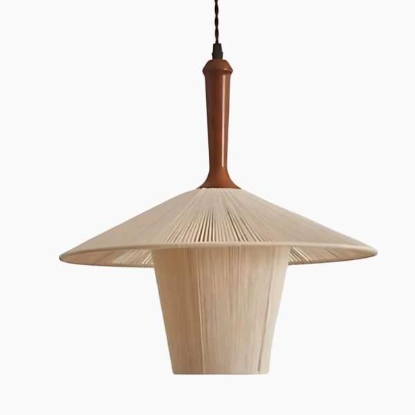 Lustre crochet design japonais sur fond gris