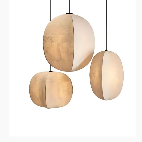 Lustre japandi créatif