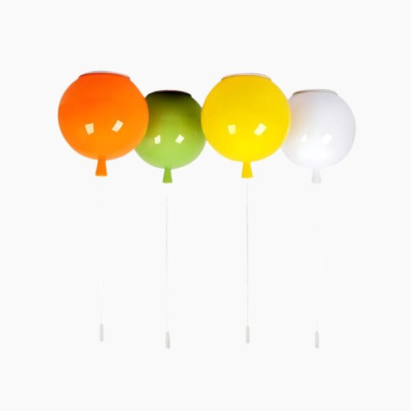 Lustre multicolore design ballon SUR FOND GRIS
