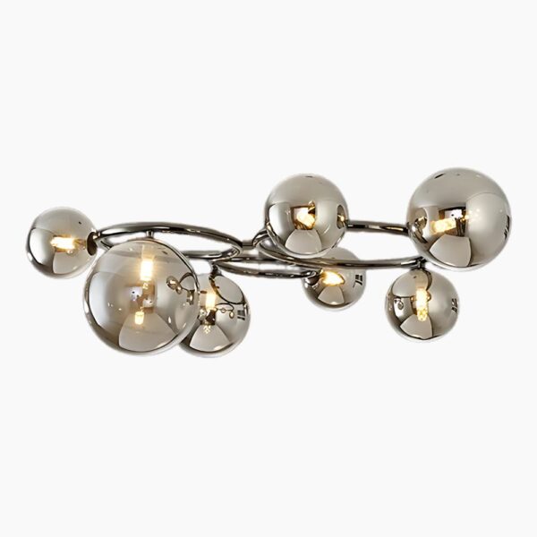 Lustre spoutnik moderne sur fond gris