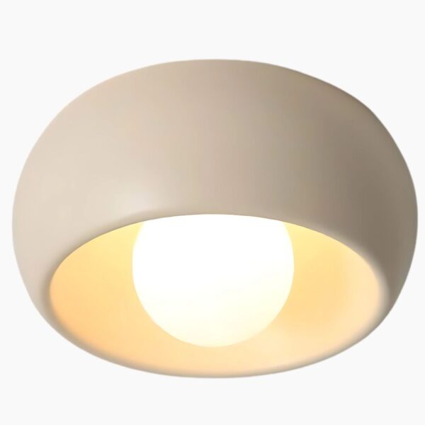 Lustre toilette design épuré sur fond gris