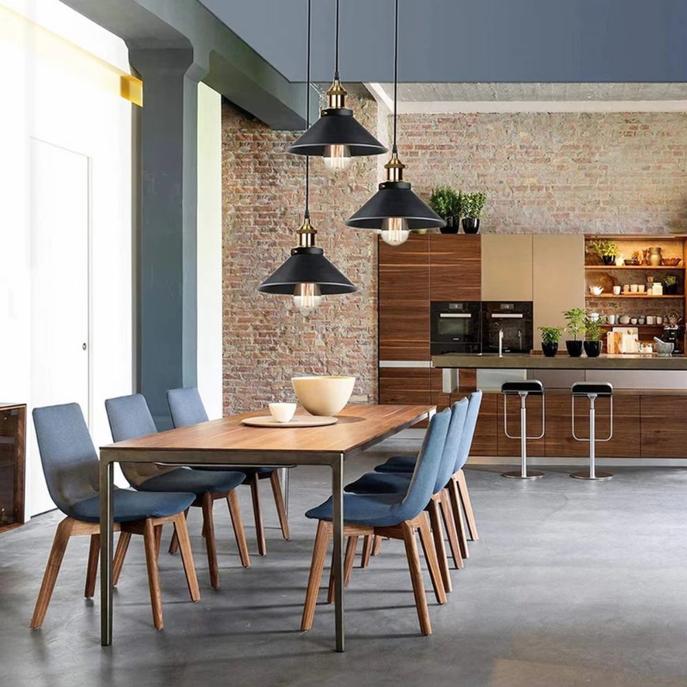 Lustre 3 suspensions vintage et indutsriel