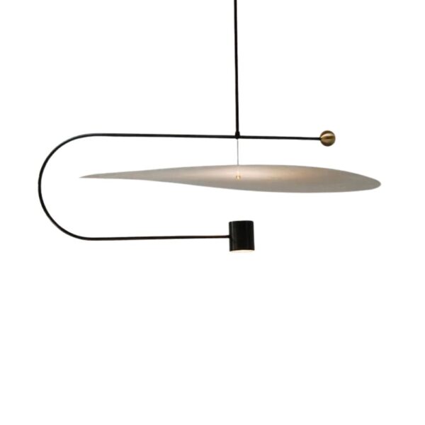 Lustre acrylique design et original sur fond bleu