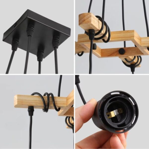 Lustre ampoule design industriel