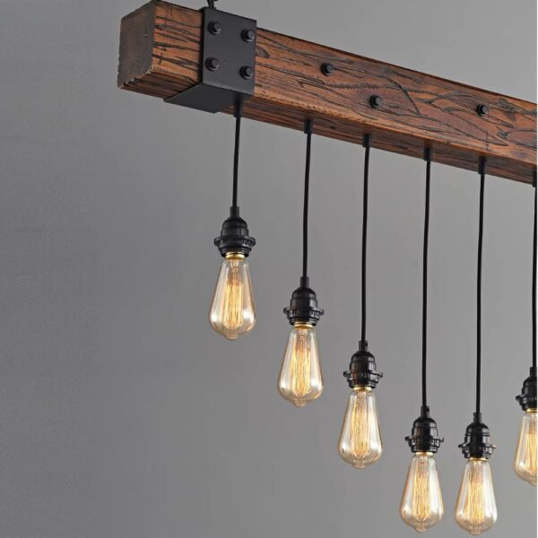 Lustre ampoule géante style rustique
