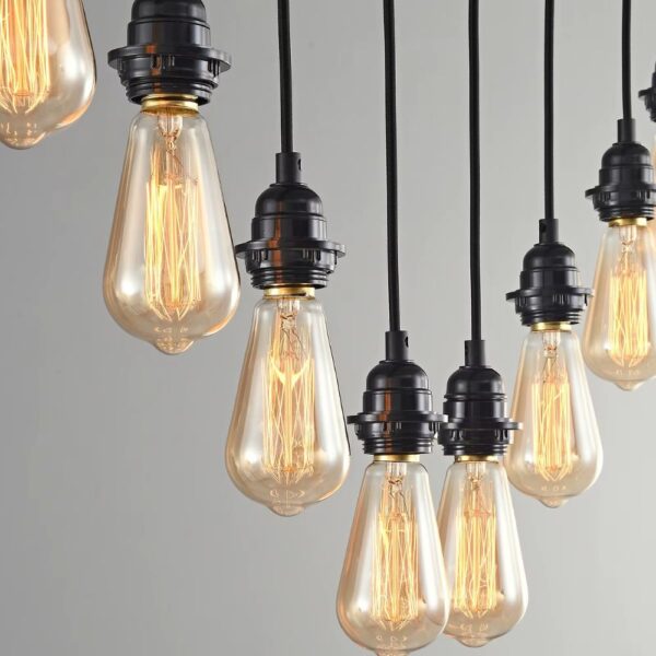Lustre ampoule géante style rustique