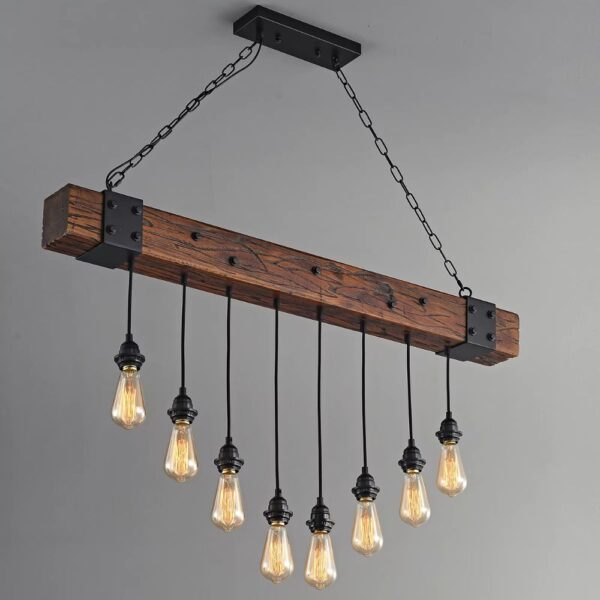 Lustre ampoule géante style rustique
