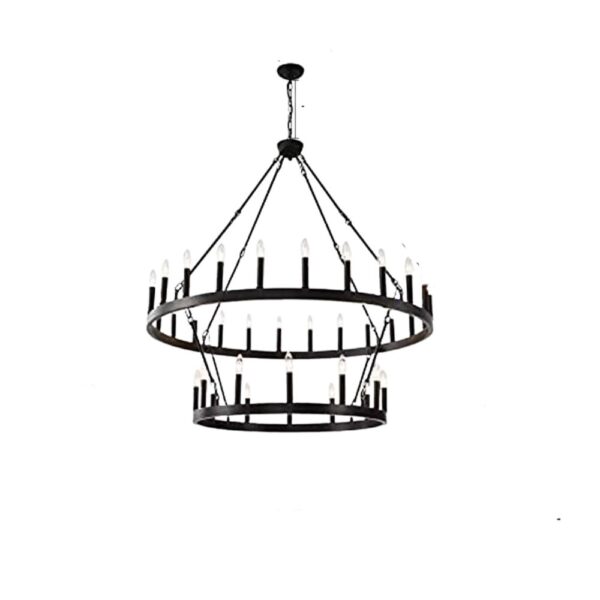 Lustre ancien style chandelier sur fond blanc