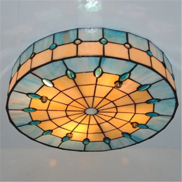Lustre année 30 coloré design baroque