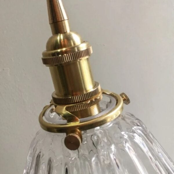 Lustre année 30 luxueux en verre