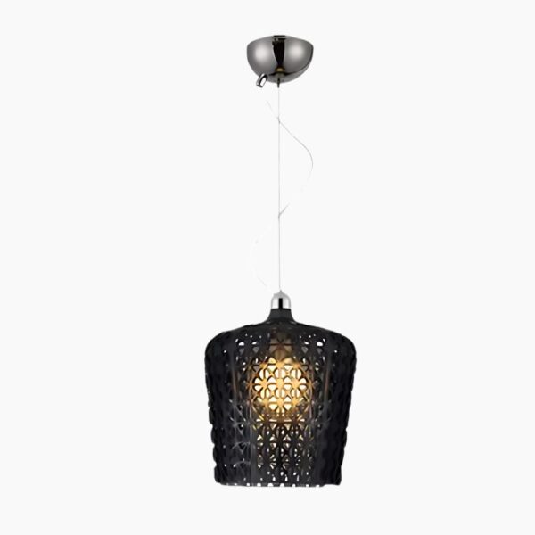 Lustre année 50 nordique et créatif sur fond blanc