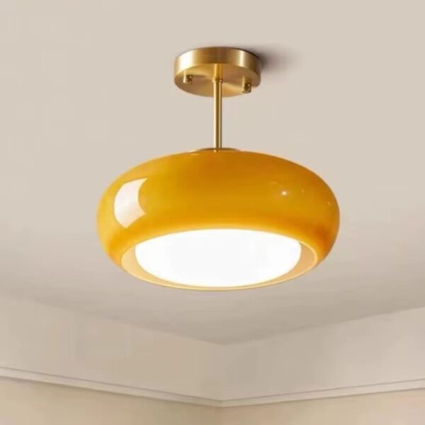 Lustre année 60 luxueux en verre