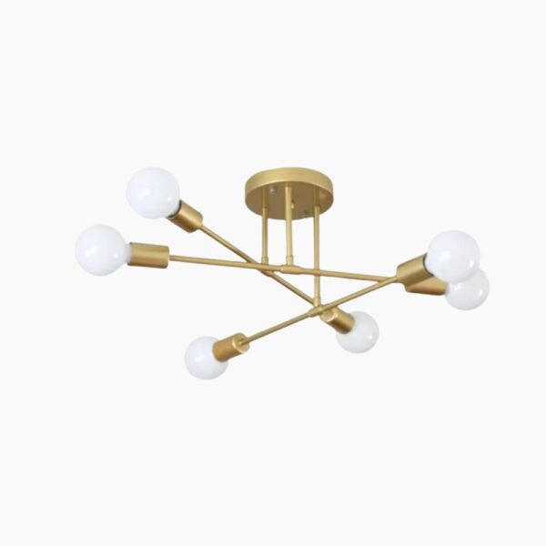 Lustre araignée moderne sur fond blanc