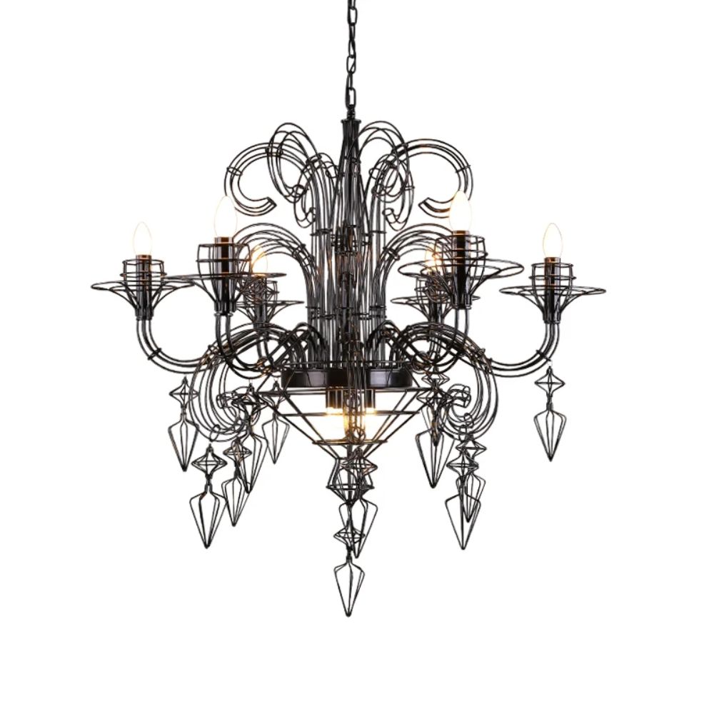 Lustre baroque en fer – Image 6