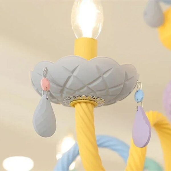 Lustre baroque original et multicolore