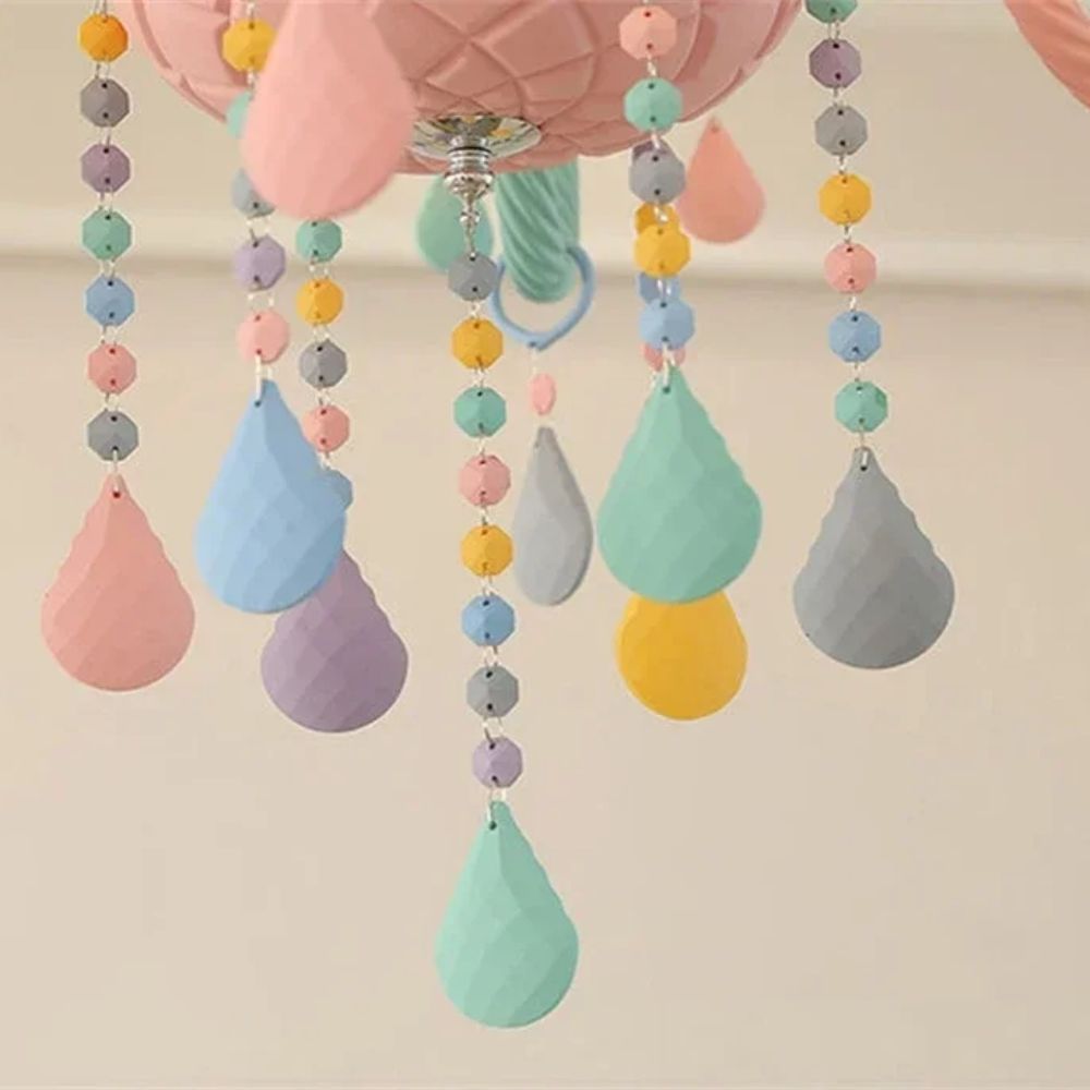 Lustre baroque original et multicolore