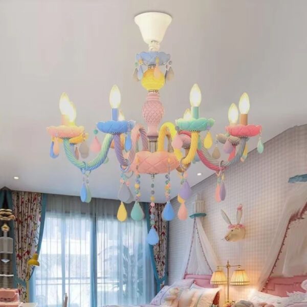 Lustre baroque original et multicolore