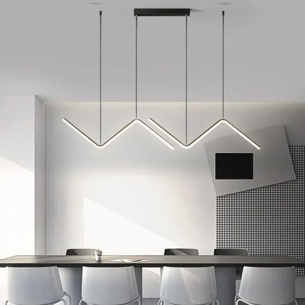 Lustre barre en aluminium