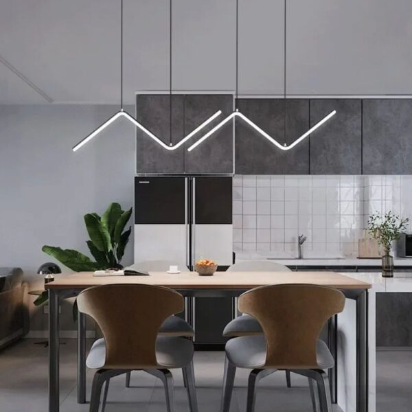 Lustre barre en aluminium