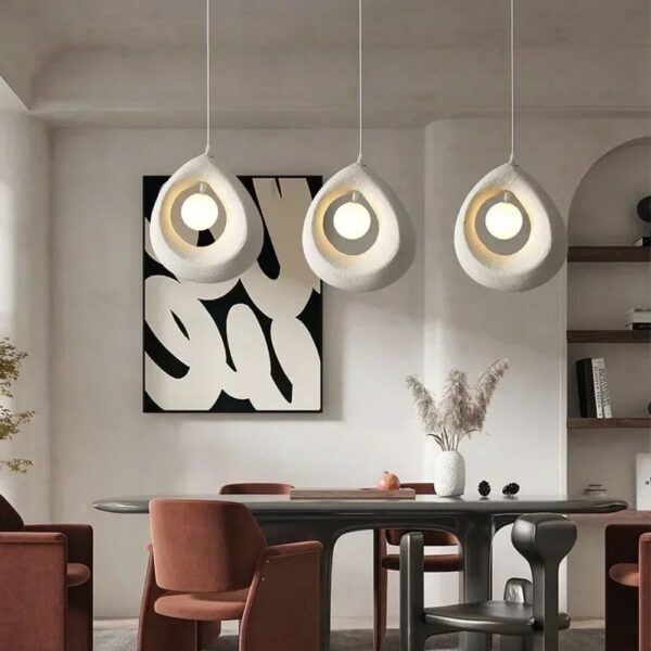Lustre blanc wabi sabi