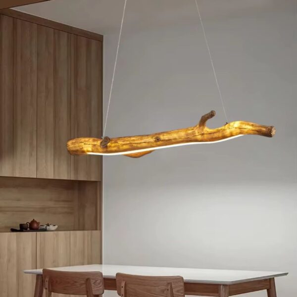 Lustre bois flotté moderne