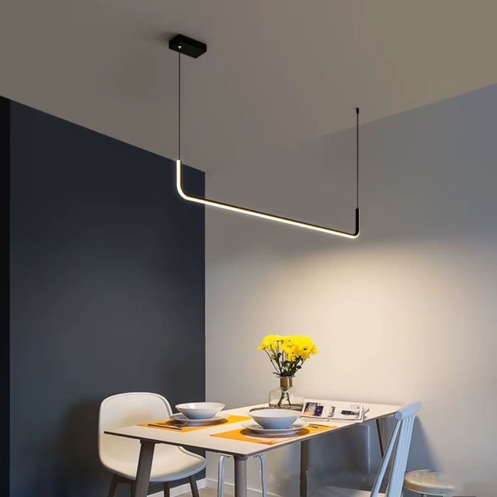 Lustre bureau minimaliste dans une pièce