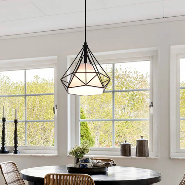 Lustre cage en fer