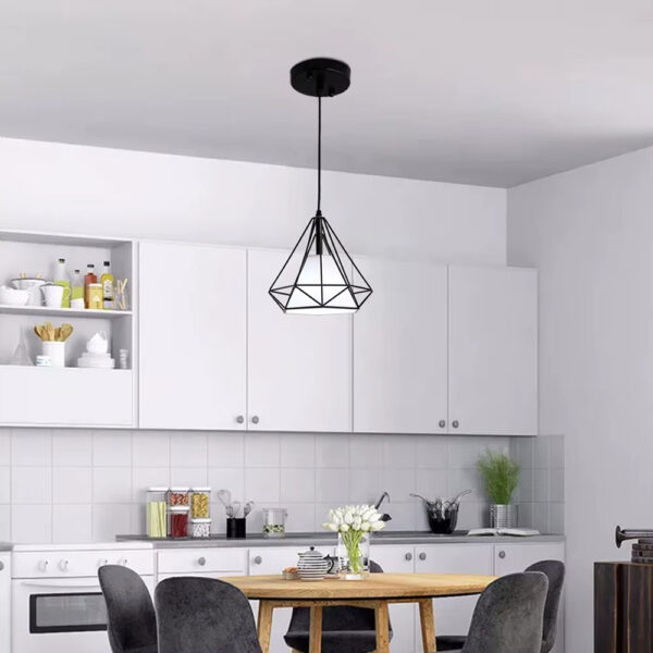 Lustre cage en fer