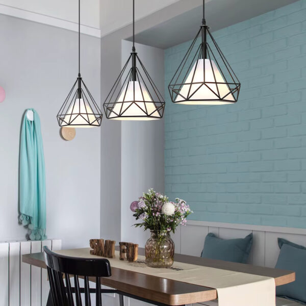 Lustre cage en fer
