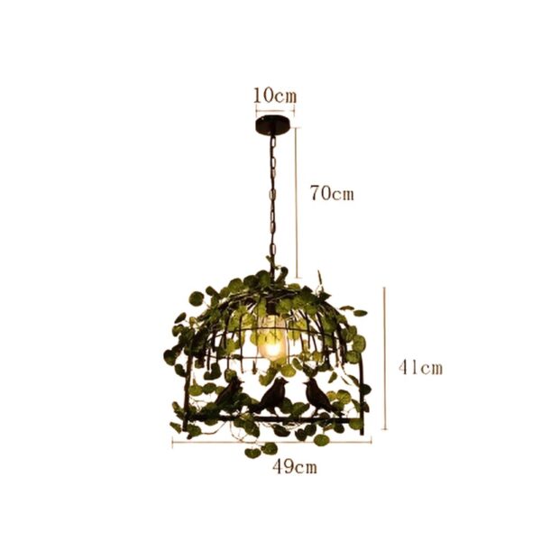 Lustre cage industriel