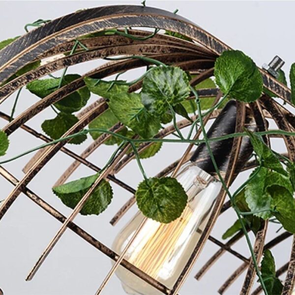 Lustre cage industriel
