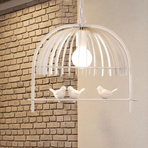 Lustre cage à oiseaux