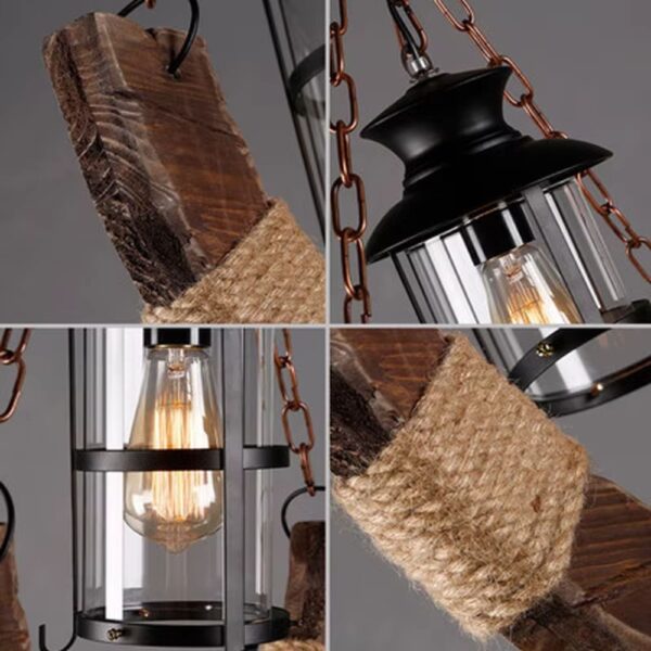Lustre campagne design lanterne