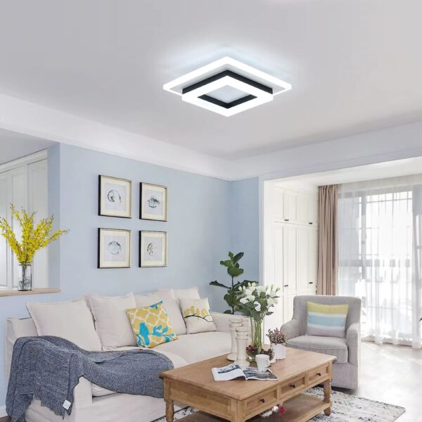 Lustre carré design moderne