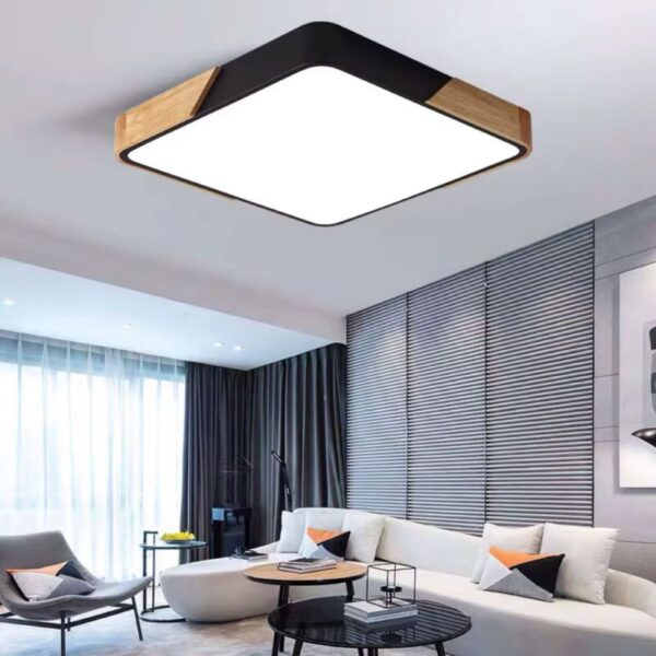 Lustre carré moderne et épuré