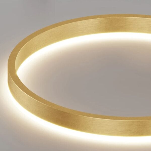 Lustre cercle en aluminium