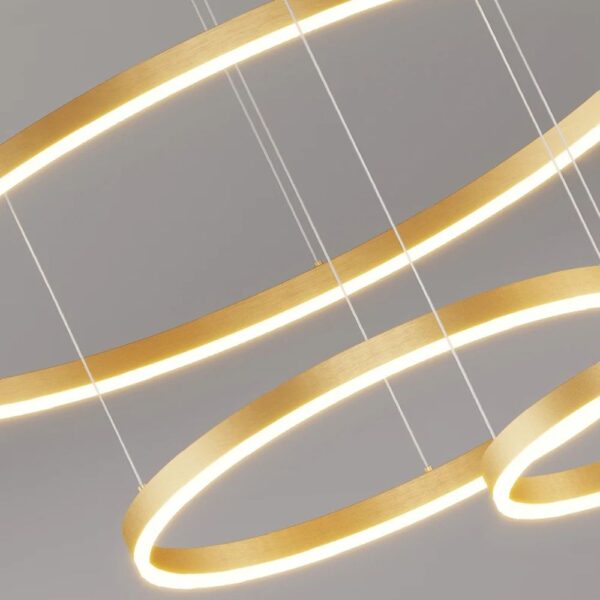 Lustre cercle en aluminium