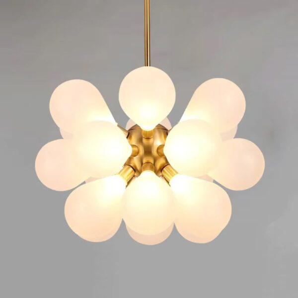 Lustre chambre ado moderne en verre