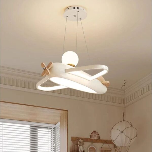 Lustre chambre garçon avion créatif
