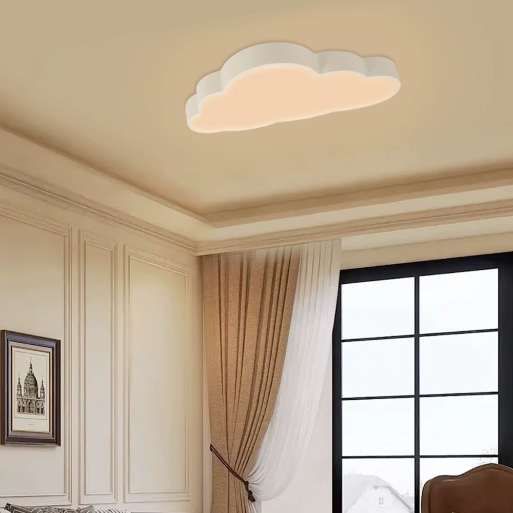 Lustre chambre garçon nuage minimaliste