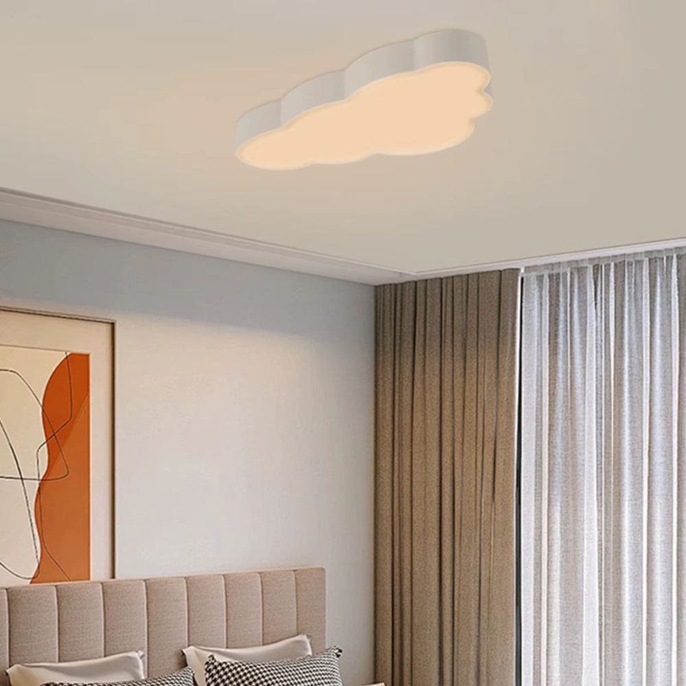 Lustre chambre garçon nuage minimaliste