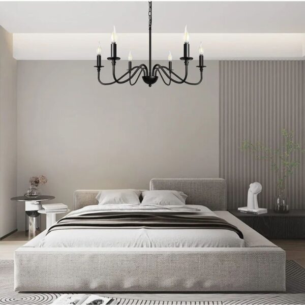 Lustre chandelier américain en fer