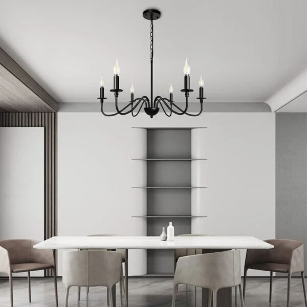 Lustre chandelier américain en fer